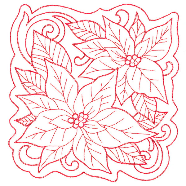 Poinsettias of Christmas Square - Image 5