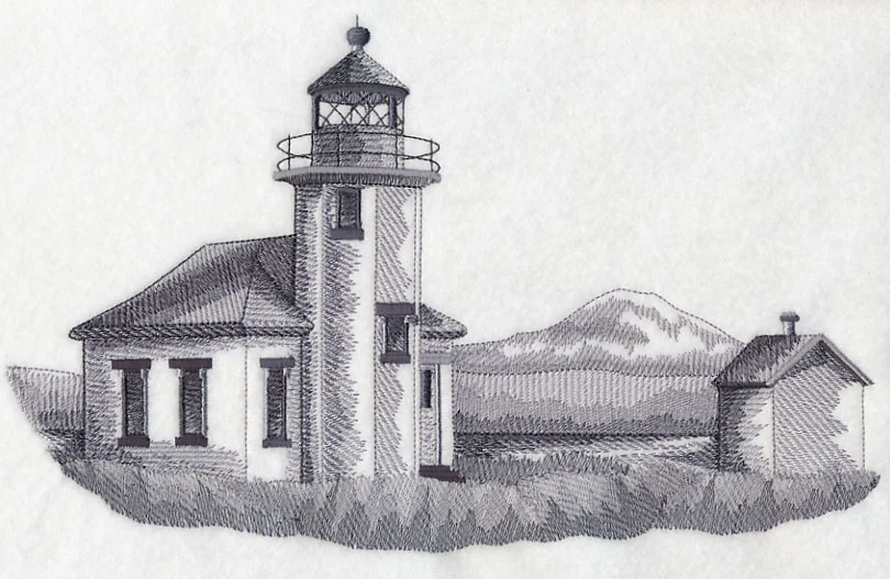 Point Robinson Lighthouse Sketch (Washington) - Image 5