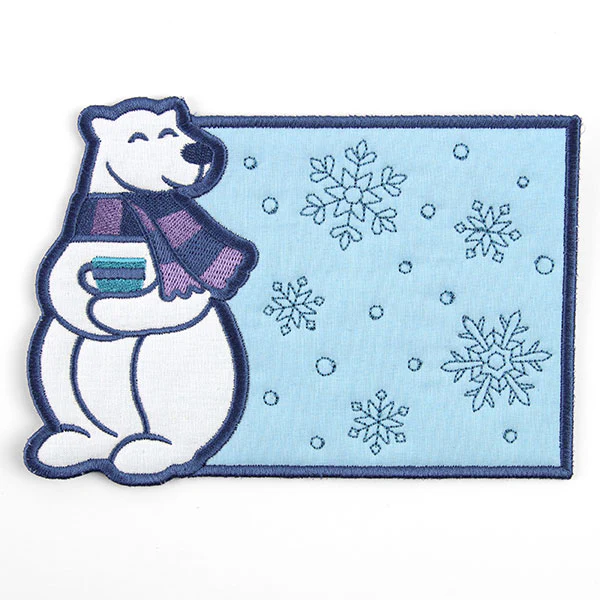 Polar Bear Mug Rug (In-the-Hoop) - Image 3