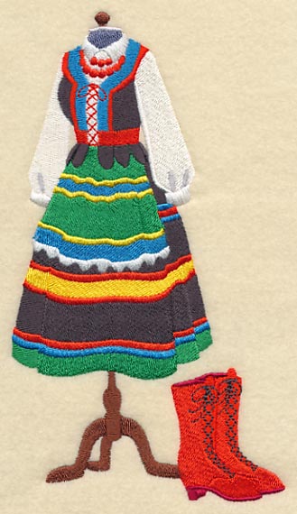 Polish Dance Dress Form - Female - Image 3
