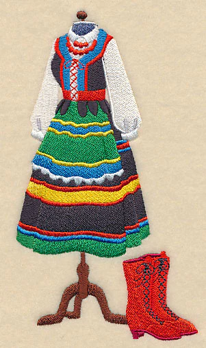 Polish Dance Dress Form - Female - Image 4