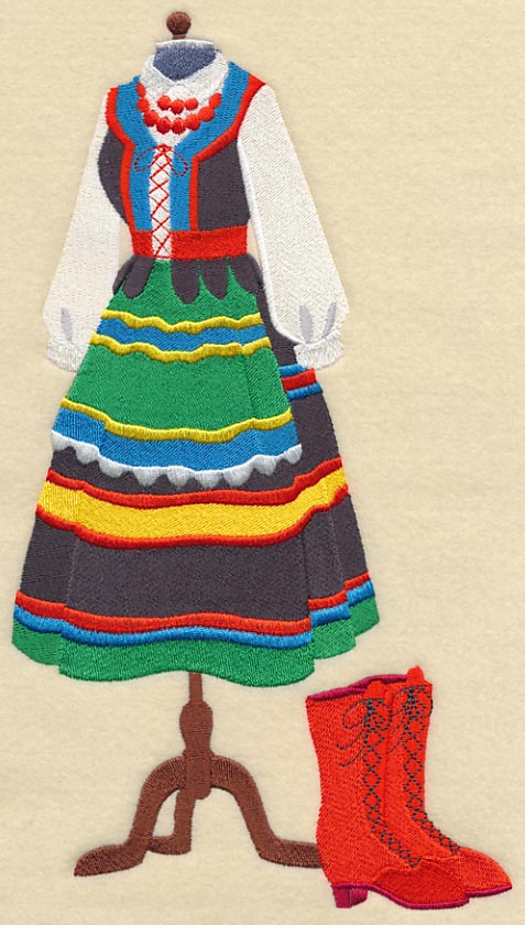Polish Dance Dress Form - Female - Image 5