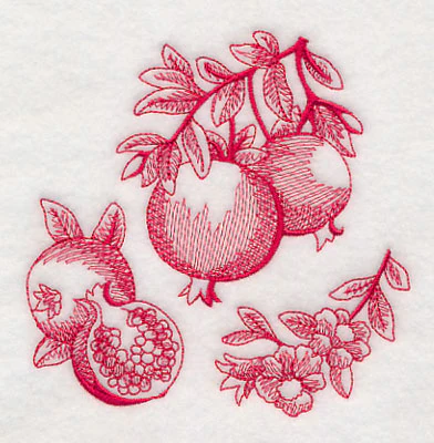 Pomegranate Botanical (Toile) - Image 4
