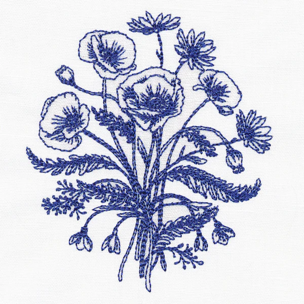Poppies and Daisies Bouquet - Image 4