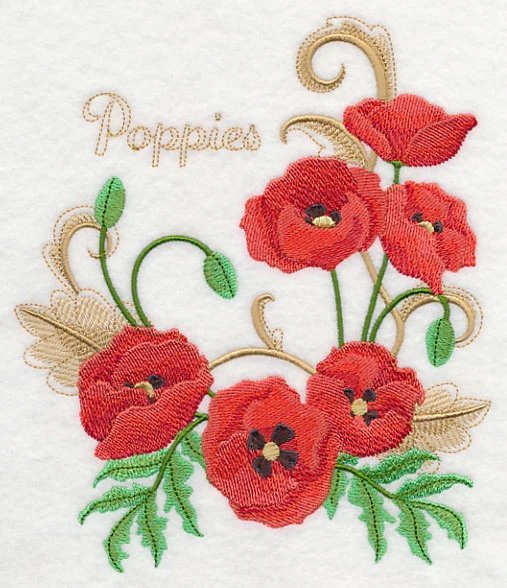Poppies with Flourish - Image 5