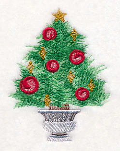 Potted Christmas Tree in Watercolor - Image 4