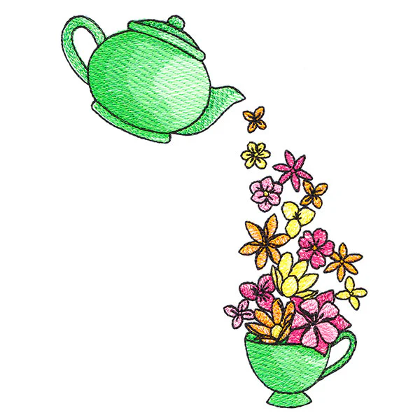 Pouring Petals Teapot - Image 5