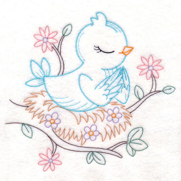 Praying Woodland Pals - Bird (Vintage)
