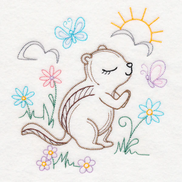 Praying Woodland Pals - Chipmunk (Vintage) - Image 3