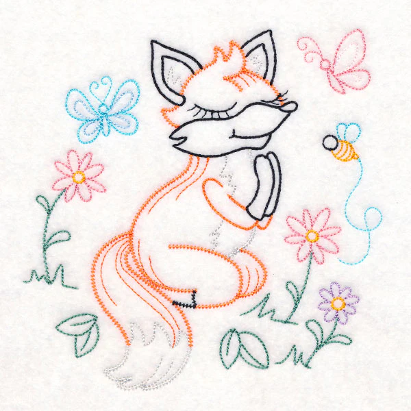 Praying Woodland Pals - Fox (Vintage) - Image 3