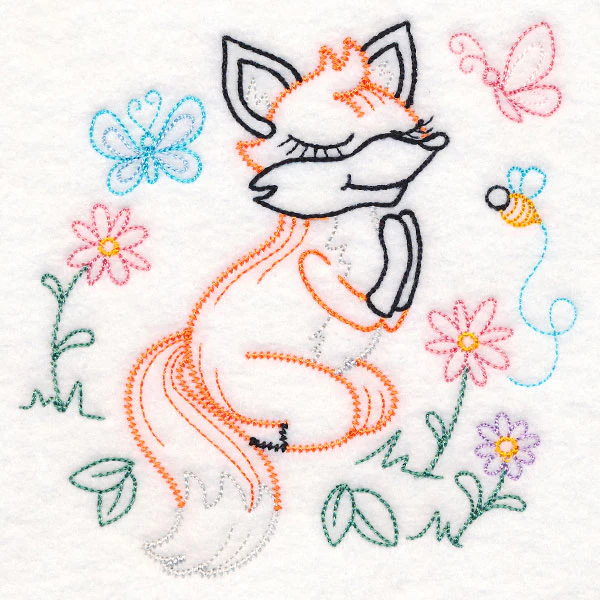 Praying Woodland Pals - Fox (Vintage) - Image 4