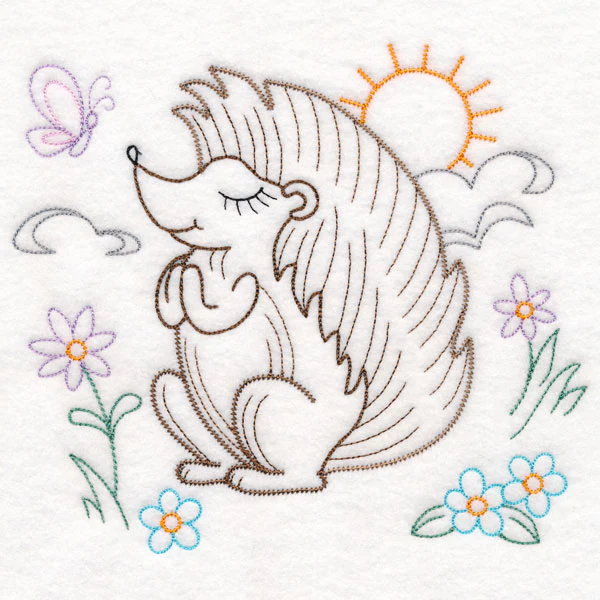 Praying Woodland Pals - Hedgehog (Vintage) - Image 2