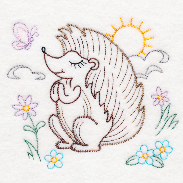 Praying Woodland Pals - Hedgehog (Vintage) - Image 4