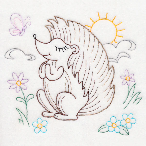 Praying Woodland Pals - Hedgehog (Vintage) - Image 6