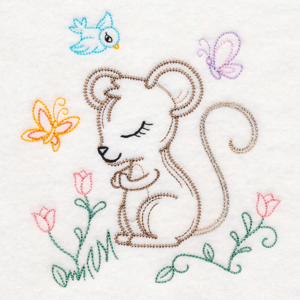 Praying Woodland Pals - Mouse (Vintage) - Image 4