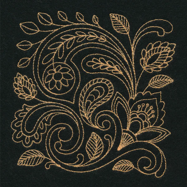 Pretty Paisley Square (Thick Thread) - Image 2