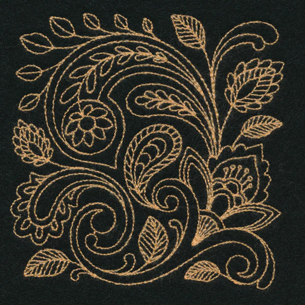 Pretty Paisley Square (Thick Thread) - Image 3