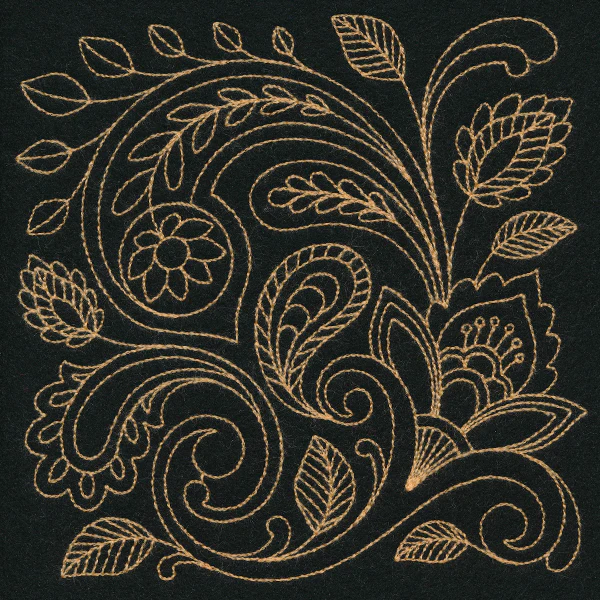 Pretty Paisley Square (Thick Thread) - Image 5