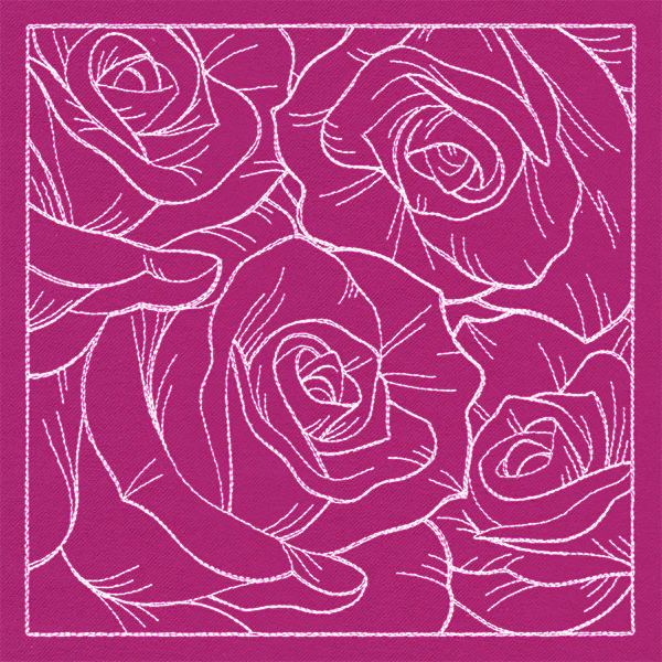 Pretty Petal Square - Roses - Image 2