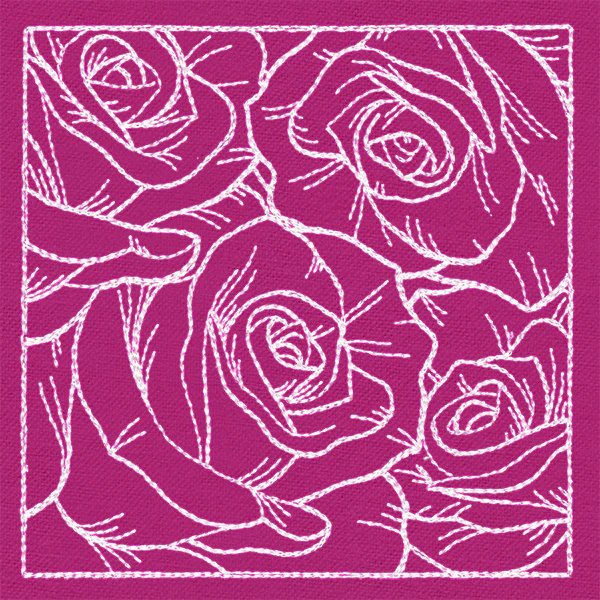 Pretty Petal Square - Roses - Image 5