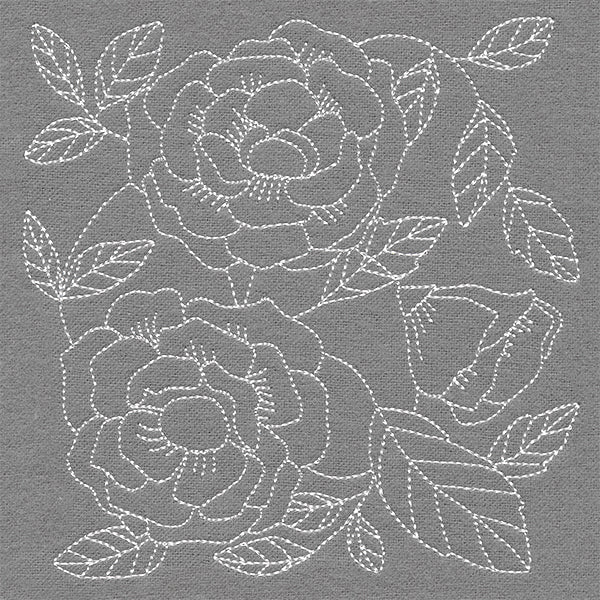 Pretty Petals Quilting Square - Roses (Double Run) - Image 4