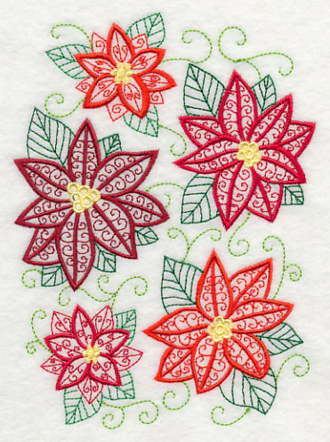 Pretty Poinsettia Collage - Image 3