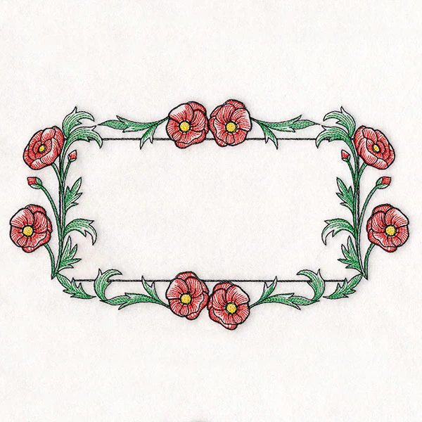 Pretty Poppies Quilt Label - Image 3