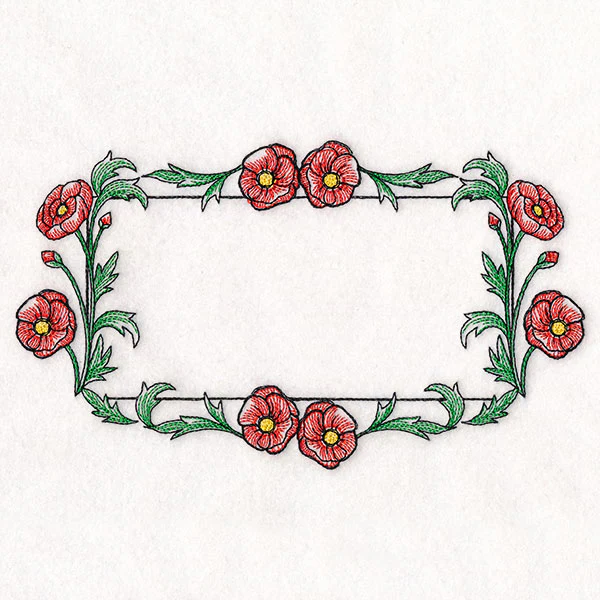 Pretty Poppies Quilt Label - Image 5