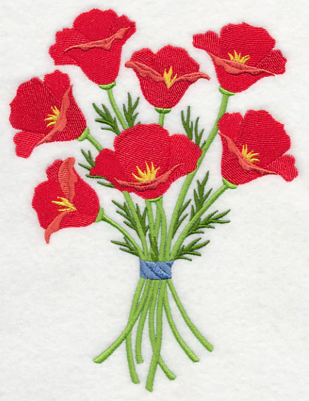 Pretty Poppy Bouquet - Image 2