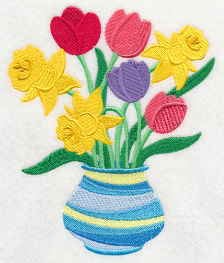 Pretty Tulip and Daffodil Bouquet - Image 2