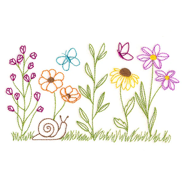 Pretty Wildflower Border (Vintage) - Image 4