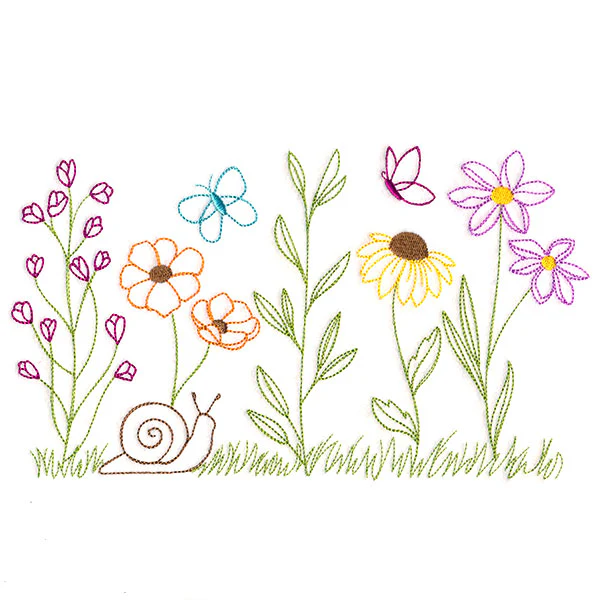 Pretty Wildflower Border (Vintage) - Image 5