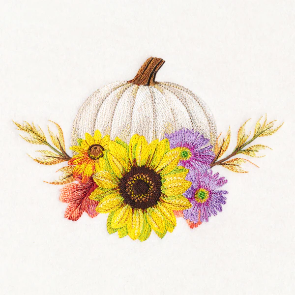 Pumpkin Bouquet in Watercolor - Image 3