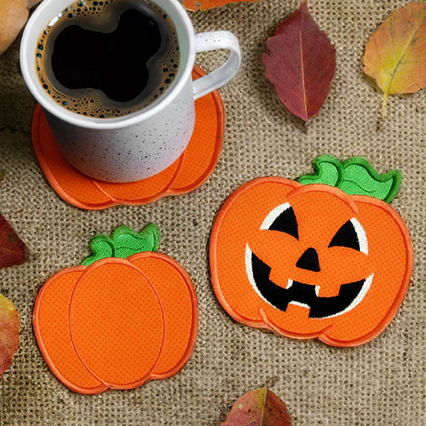 Pumpkin Coaster (In-the-Hoop) - Image 2