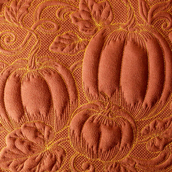 Pumpkin Patch in Autumn Square (Trapunto) - Image 2