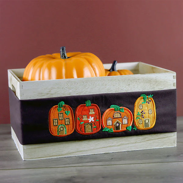 Pumpkin Village Border (Applique) - Image 6