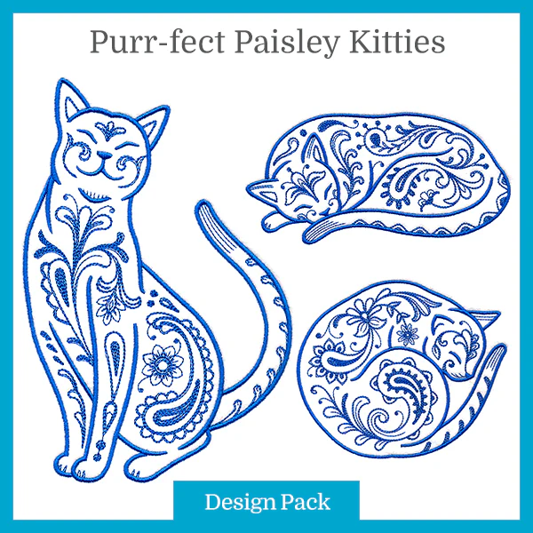 Purr-fect Paisley Kitty Design Pack - Image 5