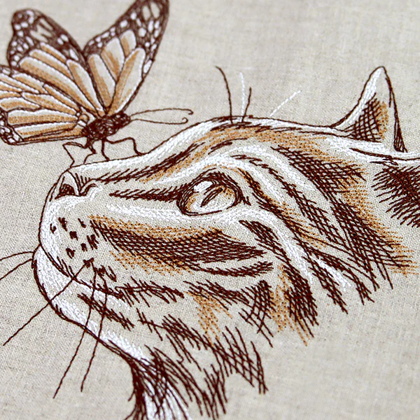 Purr-fectly Poised Monarch & Kitten - Image 10