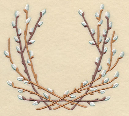 Pussy Willow Wreath 2 - Image 4