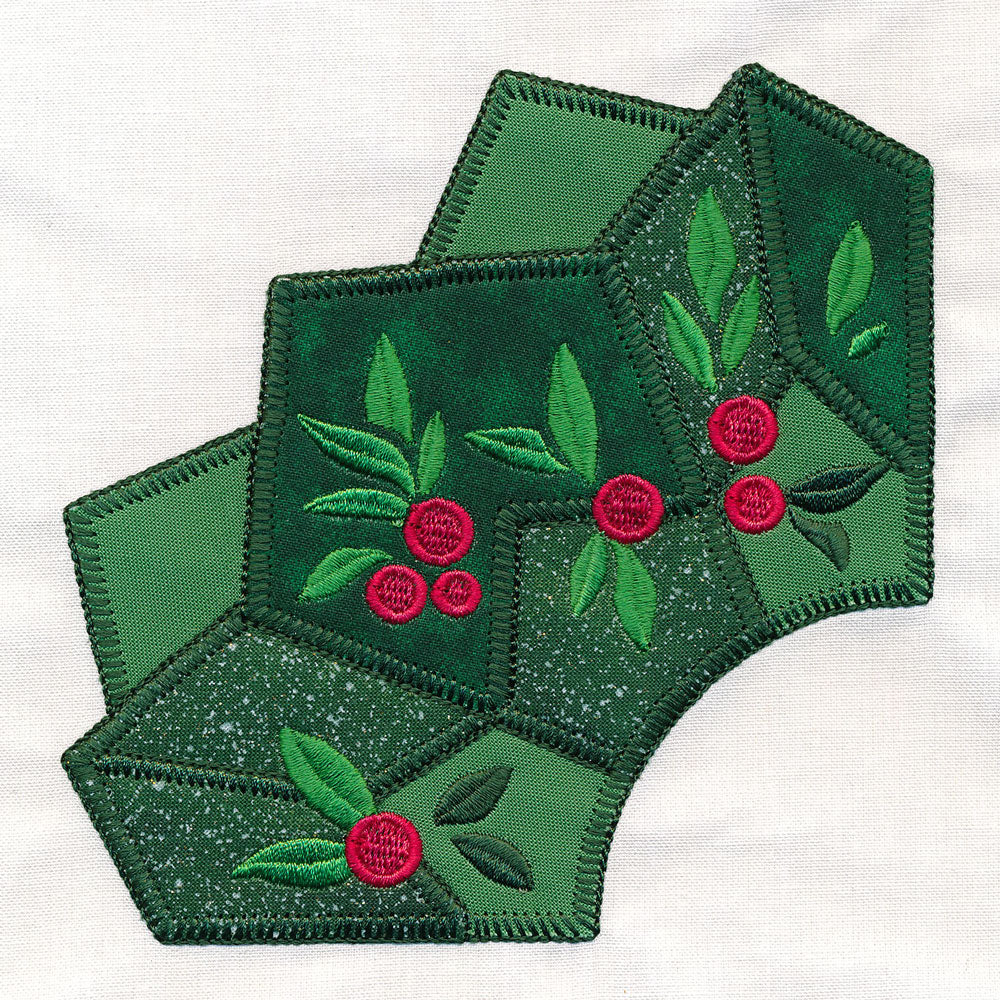 Quarter Holiday Wreath (Applique) - Image 6