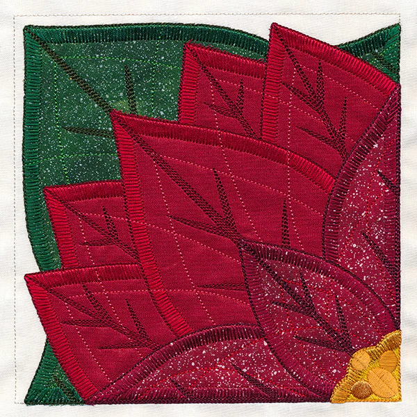 Quarter Poinsettia Flower (Applique) - Image 12