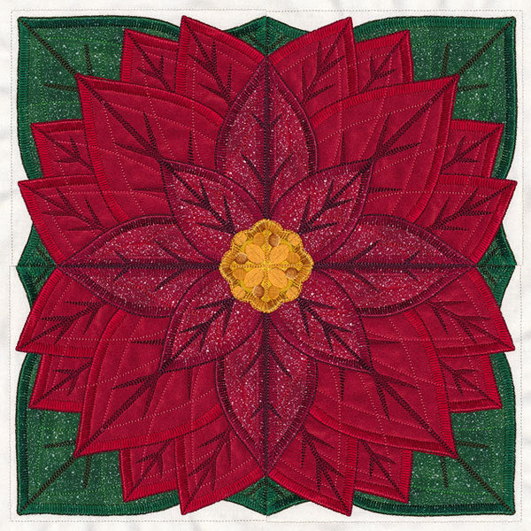 Quarter Poinsettia Flower (Applique) - Image 6