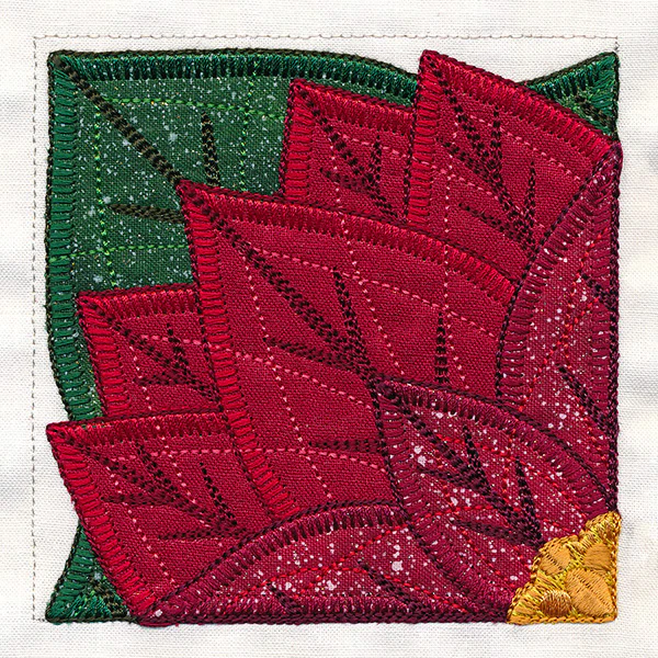 Quarter Poinsettia Flower (Applique) - Image 9