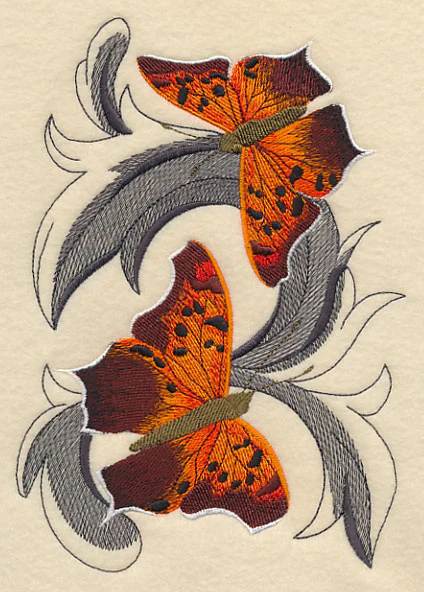Question Mark Butterflies with Baroque Background - Image 3