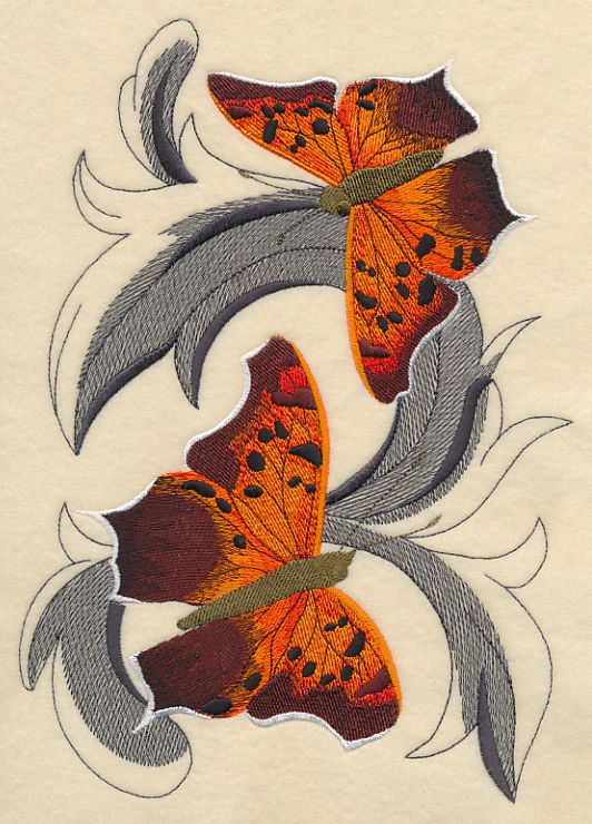 Question Mark Butterflies with Baroque Background - Image 5
