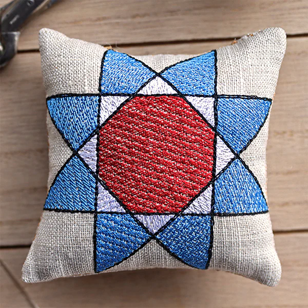 Quilt Star Pincushion (In-the-Hoop) - Image 3