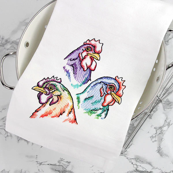 Rainbow Chicken Portrait - Image 2