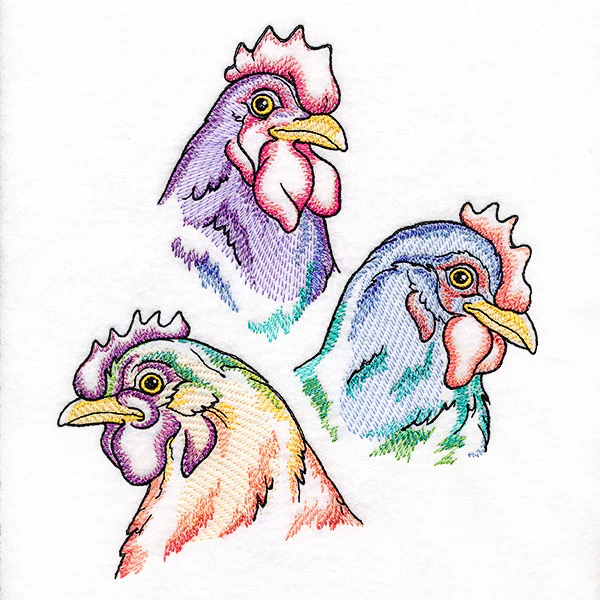 Rainbow Chicken Portrait - Image 7
