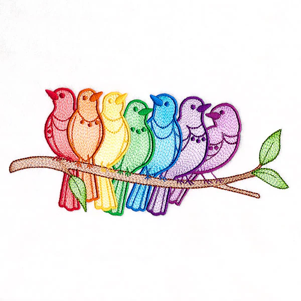 Rainbows & Tweets Bird Border - Image 3