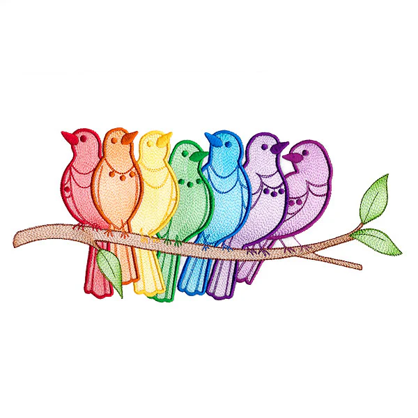 Rainbows & Tweets Bird Border - Image 5